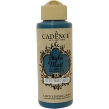 Style Matt Mat Akrilik Boya 9062 Koyu Turkuaz 120 ml