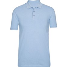 Shaco Design Açık Mavi Polo Yaka T-Shirt