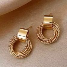 Cosita Gold Metal Çoklu Vintage Küpe