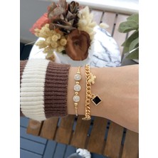 Jackferrero Kadın Altın Kaplama Bileklik 2 Li Set