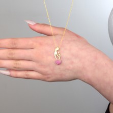 Miavi Silver 925 Ayar Gümüş Kalp Motifli Anne Kucağı Kolye