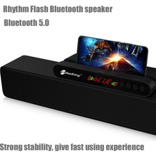 New Rixing NR-5017 LED Bluetooth Taşınabilir Hoparlör Tws Gül Altın (Yurt Dışından)