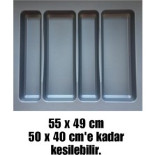 ALMITAL Büyük Boy Plastik Kepçelik-kaşıklık 56x49 cm - 50x40 cm' e kadar kesilebilir.