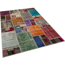 Sempati Halı Klasik Modern Patchwork Eskitme Halı 160 x 230 cm 6028