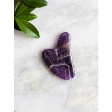 Megaw Ametist Gua Sha Yüz Masaj Aleti