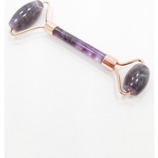 Megaw Ametist Taşı Roller Çiftt Taraflı Orijinal Yüz Masaj Aleti