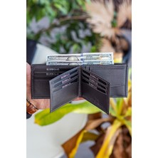 Garbalia Liverpool Hakiki Deri Rfıd Engelleyici Bozuk Para Bölmeli Yatay Erkek Cüzdan