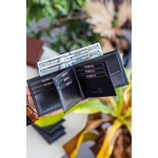 Garbalia Liverpool Hakiki Deri Rfıd Engelleyici Bozuk Para Bölmeli Yatay Erkek Cüzdan