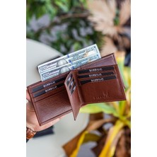 Garbalia Liverpool Hakiki Deri Rfıd Engelleyici Bozuk Para Bölmeli Yatay Erkek Cüzdan