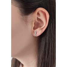 Parmas Design Sonsuzluk Kadın 925 Ayar Gümüş Küpe