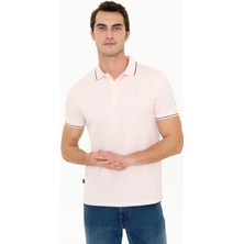 Pierre Cardin Erkek Pembe Slim Fit Polo Yaka Basic Tişört 50252448-VR041