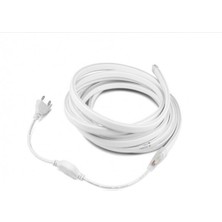 Forlife 220V 2835 120 Ledli 5 Metre Neon LED Beyaz ve 220V Neon Için Güç Kablosu