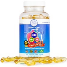 Zühre Ana Omega 3 Balık Yağı - 200 Kapsül (1300 Mg)