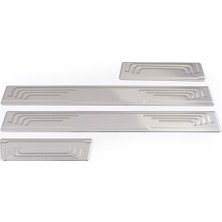 Fams Otomotiv Volkswagen Golf 5 Krom Kapı Eşik Koruması 4 Parça 2004-2008 Arası Paslanmaz Çelik