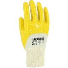 Starline E-161300 Sarı Nitril Eldiven No:8