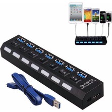 Streak 7 Port Very Speed Hızlı USB 3.0 Çoğaltıcı Çoklayıcı Hub Switch