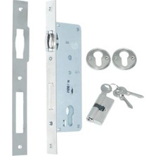 Kale 154 35MM Kapı Kilidi Makaralı Nikel (62MM Barelli)