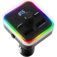 TamamElek Araç Bluetooth Fm Transmitter Cihazı Mp3 Çalar Araç Çakmaklık Şarj Soketi Müzik Kiti