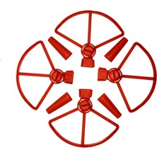 Profisher Djı Spark Drone 4 Lü Pervane Koruma + Iniş Ayak Takımı  Kırmızı