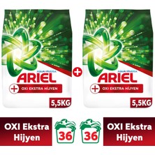 Ariel Oxi Ekstra Hijyen Aqua Pudra Toz Çamaşır Deterjanı 5,5 kg x 2