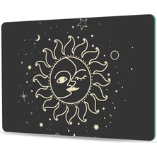 Decovetro Cam Kesme Tahtası ve Sunum Tablası My Kitchen Horoscope Desenli