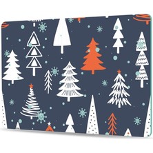 Decovetro Cam Kesme Tahtası ve Sunum Tablası Yılbaşı Desenli