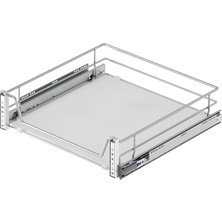 Starax Krom Ahşap Tablalı Kapağa Monte Teleskopik Raylı Çekmece (S-2371-C)