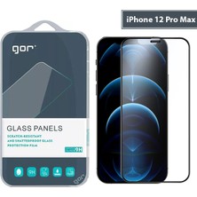 Gor Apple iPhone 12 Pro Max 9d Hardening Tempered Full Cam Ekran Koruyucu