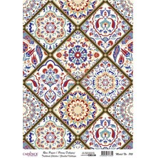 Cadence Pirinç Dekopaj Model 705 Renkli Desenli Sanatsal Malzeme 30x42 cm