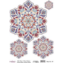 Cadence Pirinç Dekopaj Model 710 Renkli Desenli Sanatsal Malzeme 30x42 cm