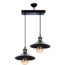 Mylights  Retro  Rustik  Ikili Sarkıt Avize Vintage Avize