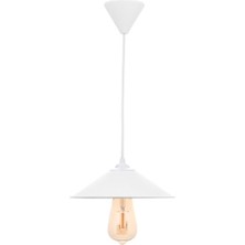 Mylights  Spor  Modern  Beyaz Tekli  Sarkıt Avize 22 cm En