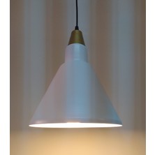 Mylights  Beyaz Mat Gold  Duylu  Avize   Modern Spor Sarkıt