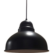 Mylights Retro Metal Sarkıt Avize Siyah Içi Beyaz