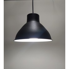 Mylights  Vintage  Metal Sarkıt Siyah Içi Beyaz  Sarkıt Sarkıt Avize