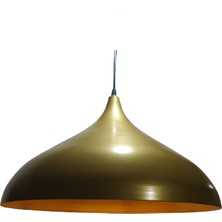 Mylights  Retro Rustik  Metal Sarkıt Avize Mat Altın  Avize 45 cm En