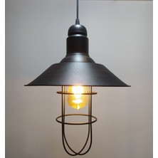 Mylights Retro Eustik Kafes Tekli Sarkıt Avize