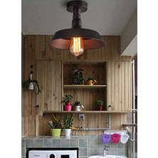 Mylights  Retro  Rustik  Plofonyer Tavan Avize   Metal Avize 30 cm