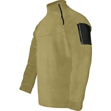 Genıus Store Erkek Polar  Outdoor Fermuarlı Kombat Tactical Cepli Polar