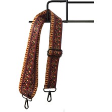 Aklar Çanta Kahverengi Desenli Ayarlanabilir Çanta Omuz Askısı