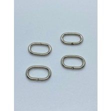 Aklar Çanta 5 Adet Oval Halka Gümüş (2,5CMX4MM)