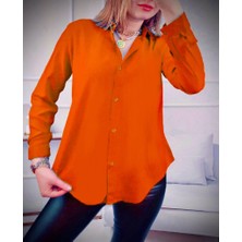 Rengamoda Dokuma Viskon Kumaş Basic Gömlek (13 Renk)