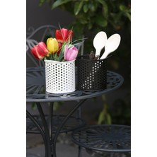 Arma House 2'li Country Tel Kuluplu Kaşıklık & Vazo 13 cm (2)
