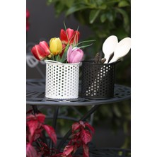 Arma House 2'li Country Tel Kuluplu Kaşıklık & Vazo 13 cm (2)