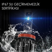 HRPAK S8 Serisi CSP Teknolojisi 12000 Lümen Led Xenon Far Ampulü H4 / H7 / H1 / H11