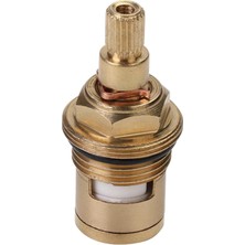 Chasoe Yedek Pirinç Seramik Kök Disk Kartuşu Musluk Vanası Çeyrek 1/2 "kırmızı Saat Yönünde (Yurt Dışından)