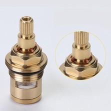 Chasoe Yedek Pirinç Seramik Kök Disk Kartuşu Musluk Vanası Çeyrek 1/2 "kırmızı Saat Yönünde (Yurt Dışından)