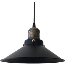 Rsylight Metal Rustik Retro Siyah Sarkıt Avize 23CM