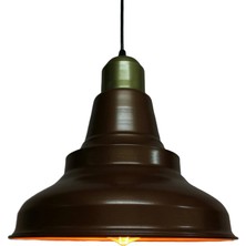 Rsylight Retro Metal Sarkıt Avize Rustik Tekli Sarkıt Mat Bakır Gold Duylu Cafe Mutfak Aydınlatma