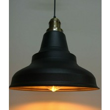 Rsylight Retro Metal Sarkıt Avize Rustik Tekli Sarkıt Siyah Eskitme  Cafe Mutfak Aydınlatma